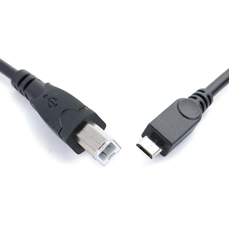 Micro Revolution B Male Data Transmission Line Android Phone Tablet Computer Otg Connection Printer Electronic Organ App 1m | Компьютеры и