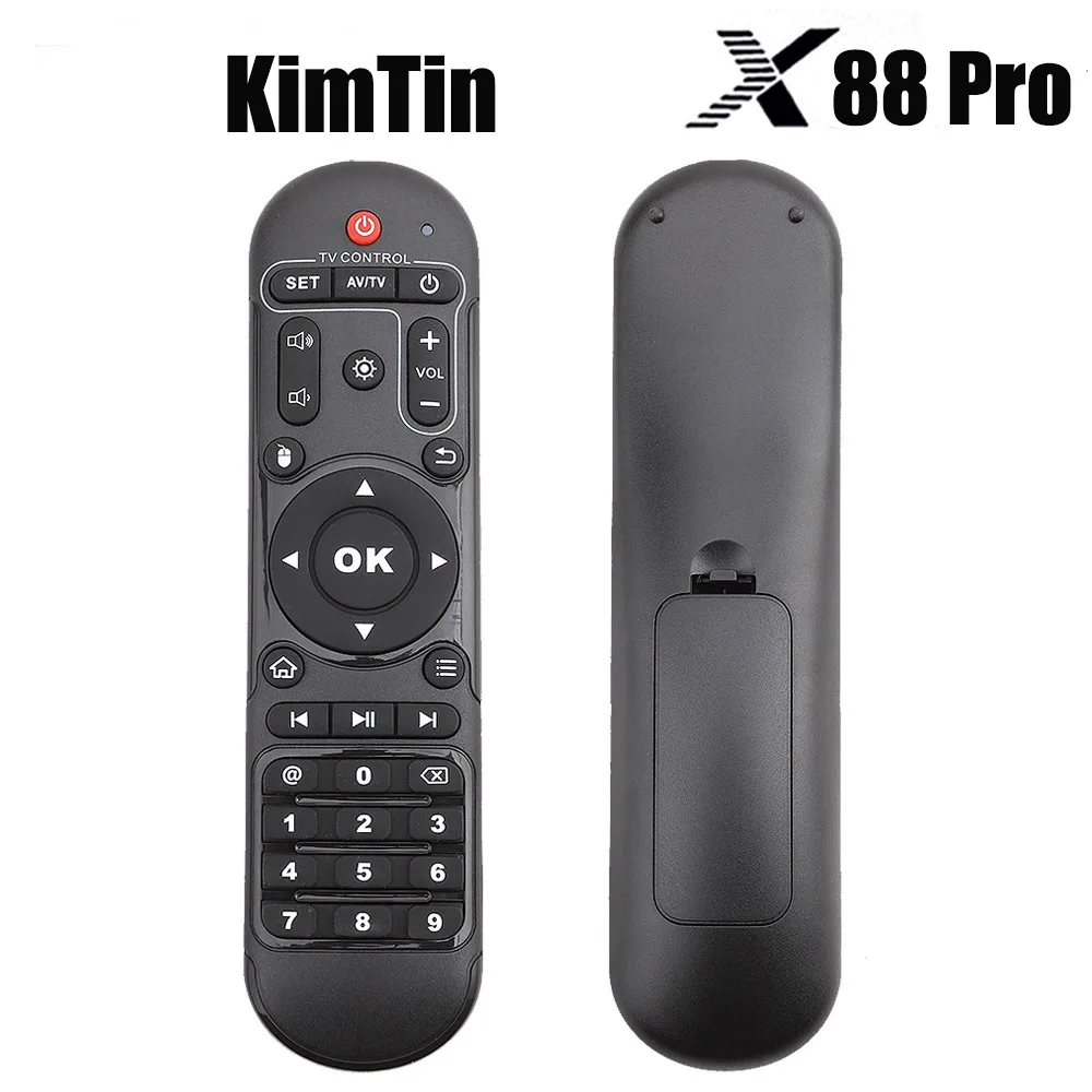 

Пульт дистанционного управления X88 Pro для ТВ-приставки X88 Pro RK3318 Android 9, ИК-пульт дистанционного управления для ТВ-приставки X88 Pro Android 9, медиапл...