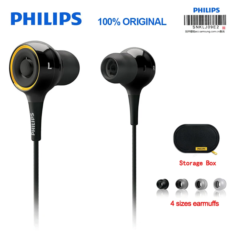 Спортивная гарнитура Philips SHE6000 наушники вкладыши для бега с басовым стерео