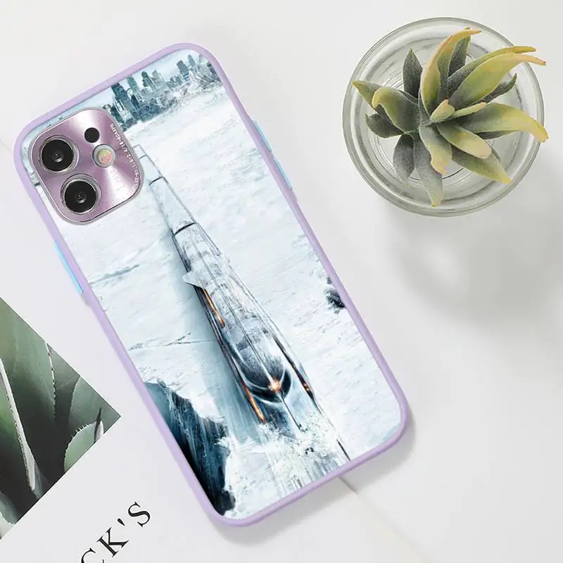 

Snowpiercer Phone Case For iPhone 12 11 Mini Pro XR XS Max 7 8 Plus X Matte transparent Purple Back Cover
