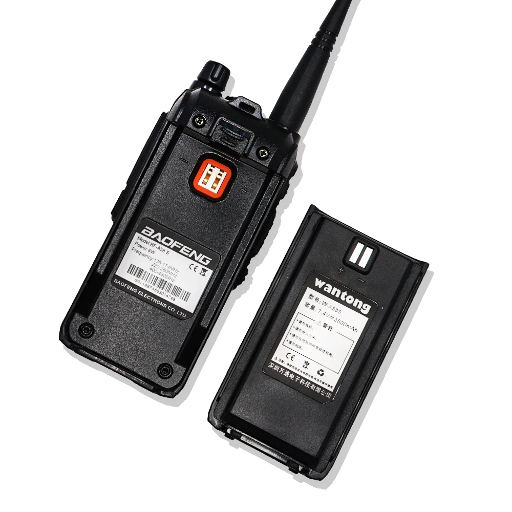 BaoFeng A58S трехдиапазонная 8 Вт рация 3800 мАч портативная CB Ham радио 10 км fm-приемопередатчик обновление UV-82hp двухстороннее радио UV82