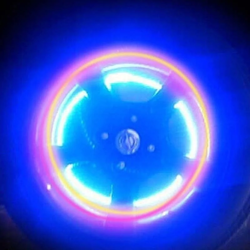 2/4 шт. светодиодсветильник для колес автомобиля светильник колпачок клапана шины
