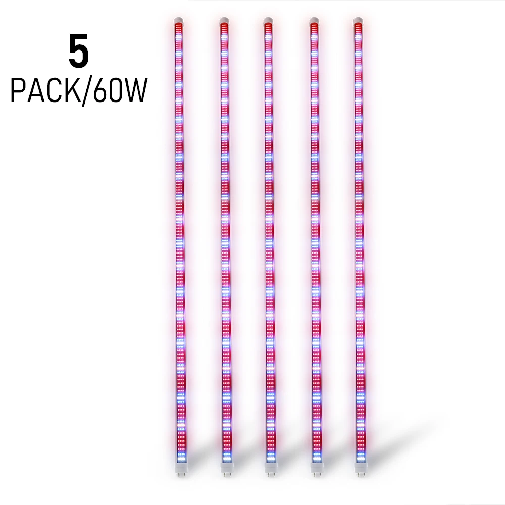 Светодиодная лампа полного спектра для выращивания растений комнатная T8