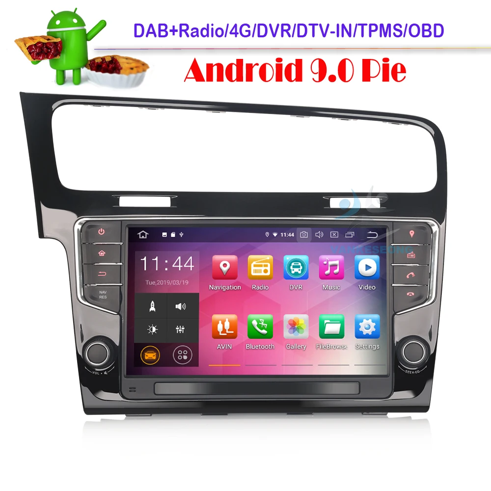 9 &quotAndroid 0 автомобильный стерео Sat Nav DAB + gps для GOLF VII/7 2013 года wifi Bluetooth SWC 4G OBD RDS