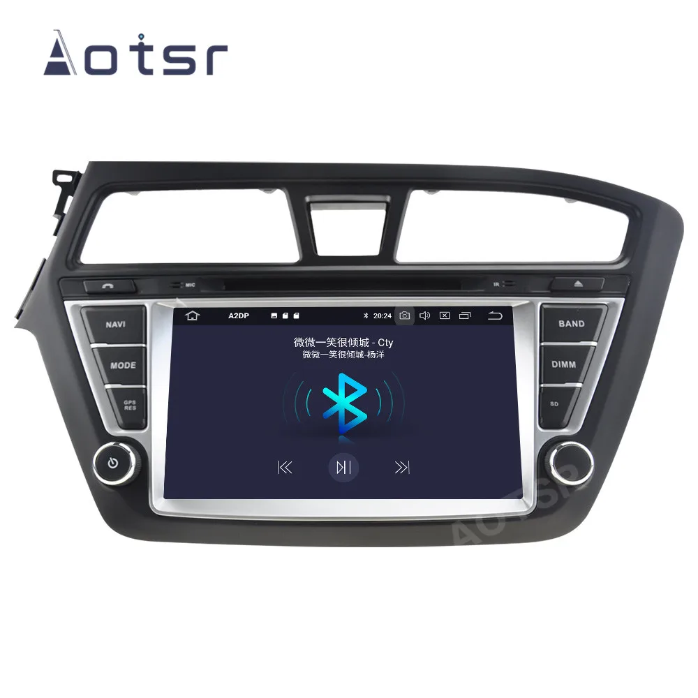 Автомобильный радиоприемник AOTSR 2 Din Android 10 для Hyundai I20 2014 - 2020 центральный