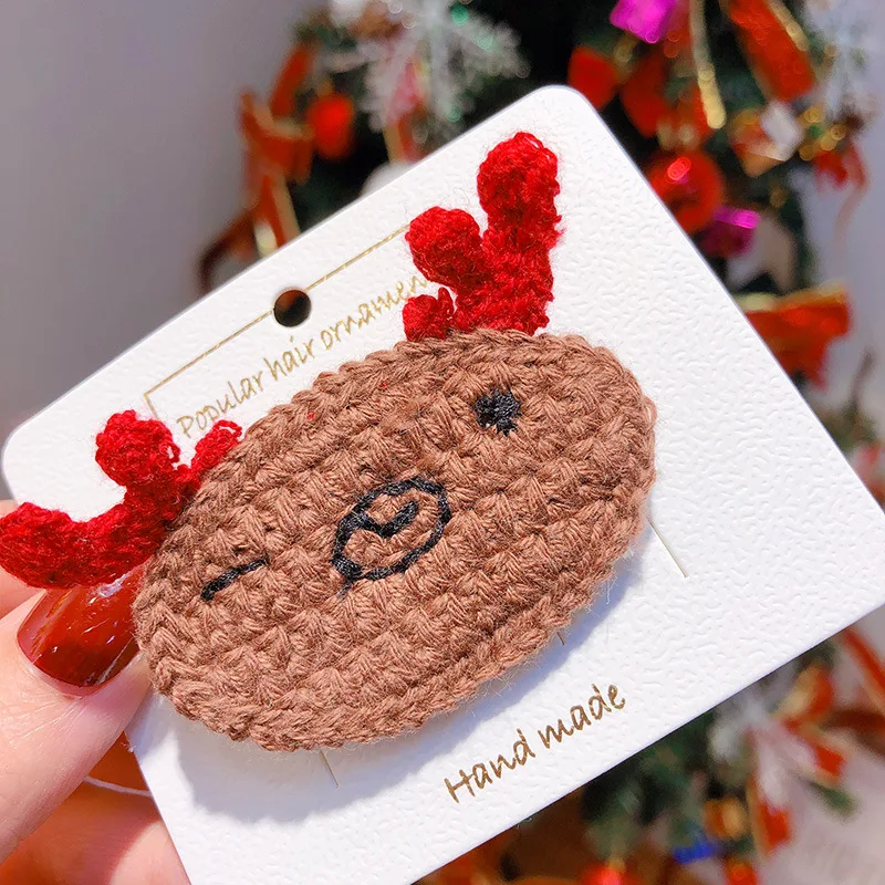 Девочки лося ребенок родитель утконоса клип головной убор заколки для волос