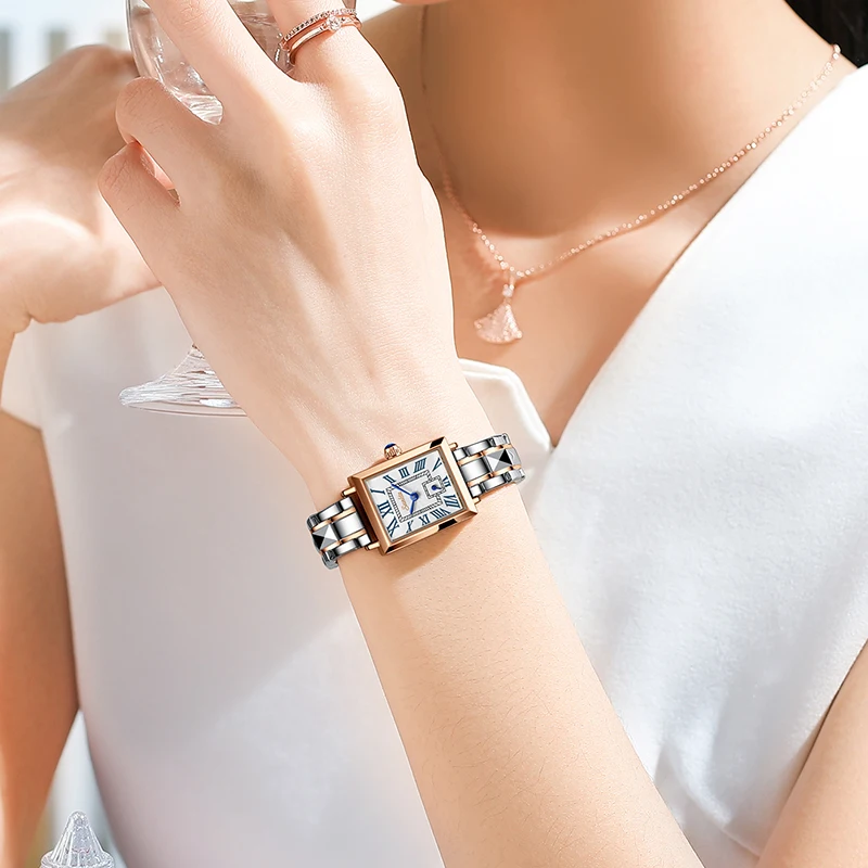 LIGE Brand Sunkta Women Watch Waterproof Roman Numeral Fashion Retro Classic Small Gold Ladies Watch Quartz Watches Montre Femme