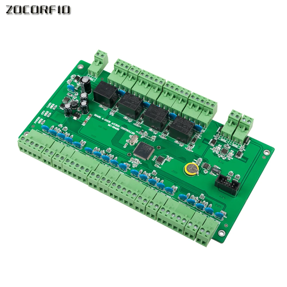 Four Door Network Access Control Panel Board With Software Communication Protocol TCP/IP Wiegand Reader for 4 Use | Безопасность и