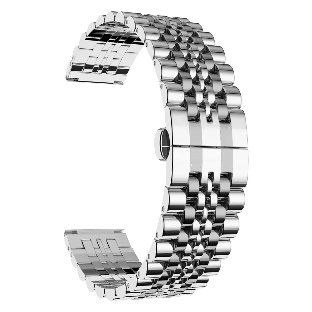 

Solid Stainless Steel Watch Band 22MM with Quick Release Design for Gear S3 Galaxy Watch 46MM Garmin Approach S60 FitBit Blaze