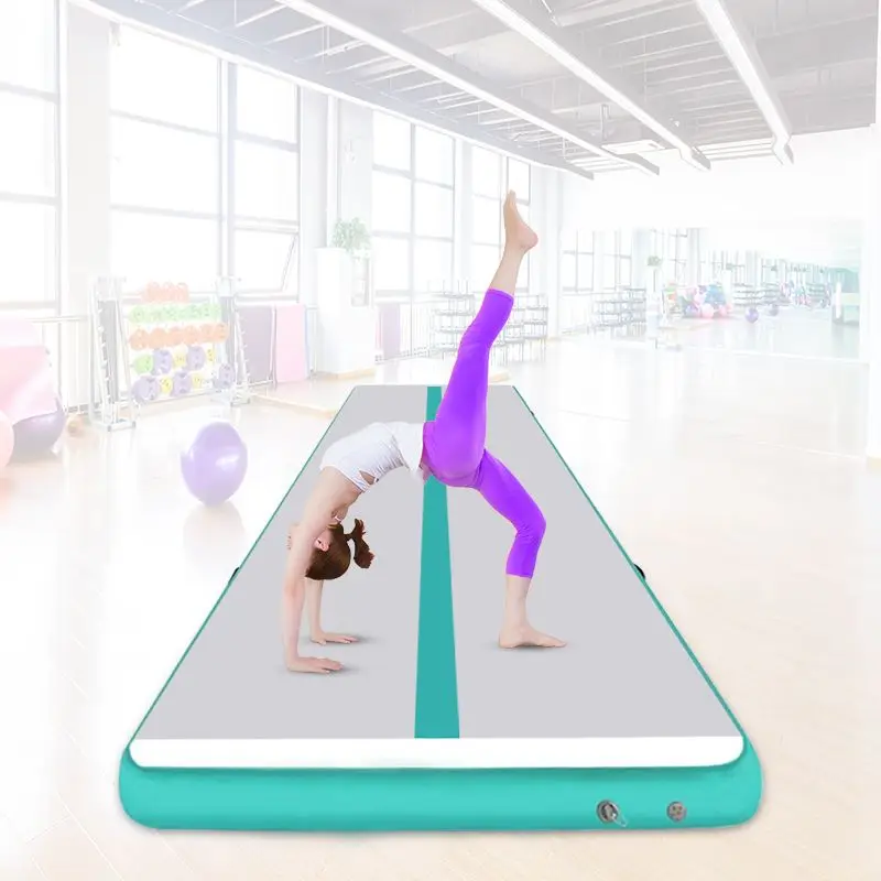 

Inflatable Air Track Fitness Gymnastics Airtrack 20cm Thickness Trampoline For Jumping Inflable Yoga Mat Tumble Track for Sale