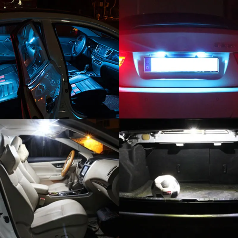 

10x Car Light 31mm 36mm 39mm 41mm CANbus C5W Led Light Bulb5730 SMD For Audi Volkswagen Mercedes-Benz BMW E36 E46 E90 E60