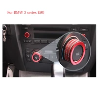 for bmw 3 series e90 air conditioning switch button decorative ring sticker central control volume knob interior sticker