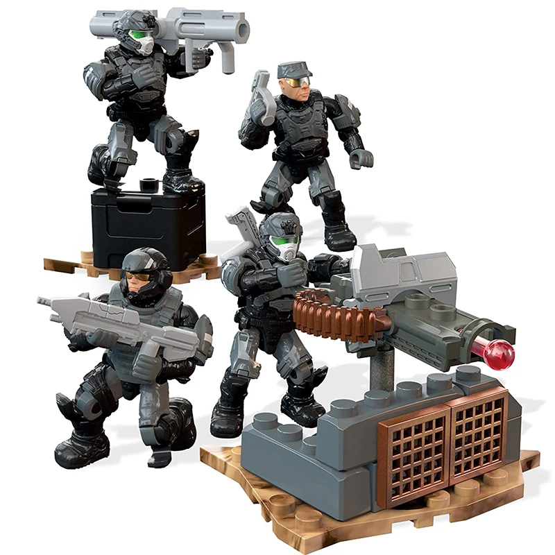 Mega Bloks Construx Halo Marines Fireteam Building Set Collector's Edition Model Figure Children's Adult Birthday Holiday Gifts