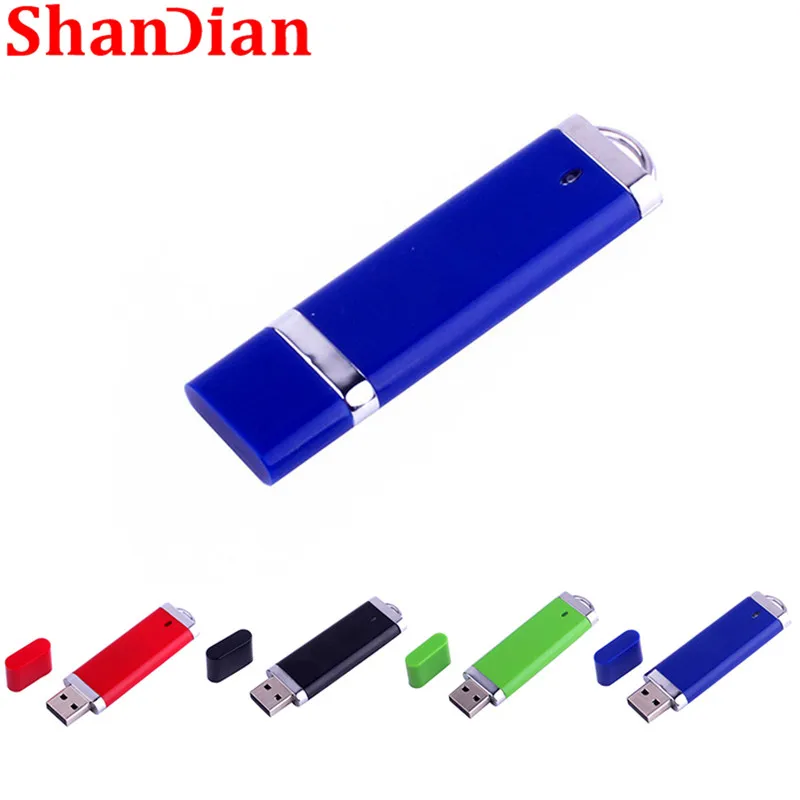 Модный креативный деловой USB флеш накопитель SHANDIAN 4 цвета 32 Гб 64 ГБ флэш Флэшка для