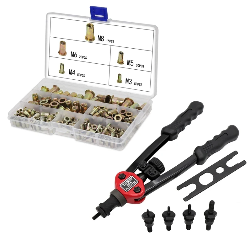 

165 шт. M3 M4 M5 M6 M8 Набор колпачков для плоской головки и гаек диаметром 12 дюймов с гайками