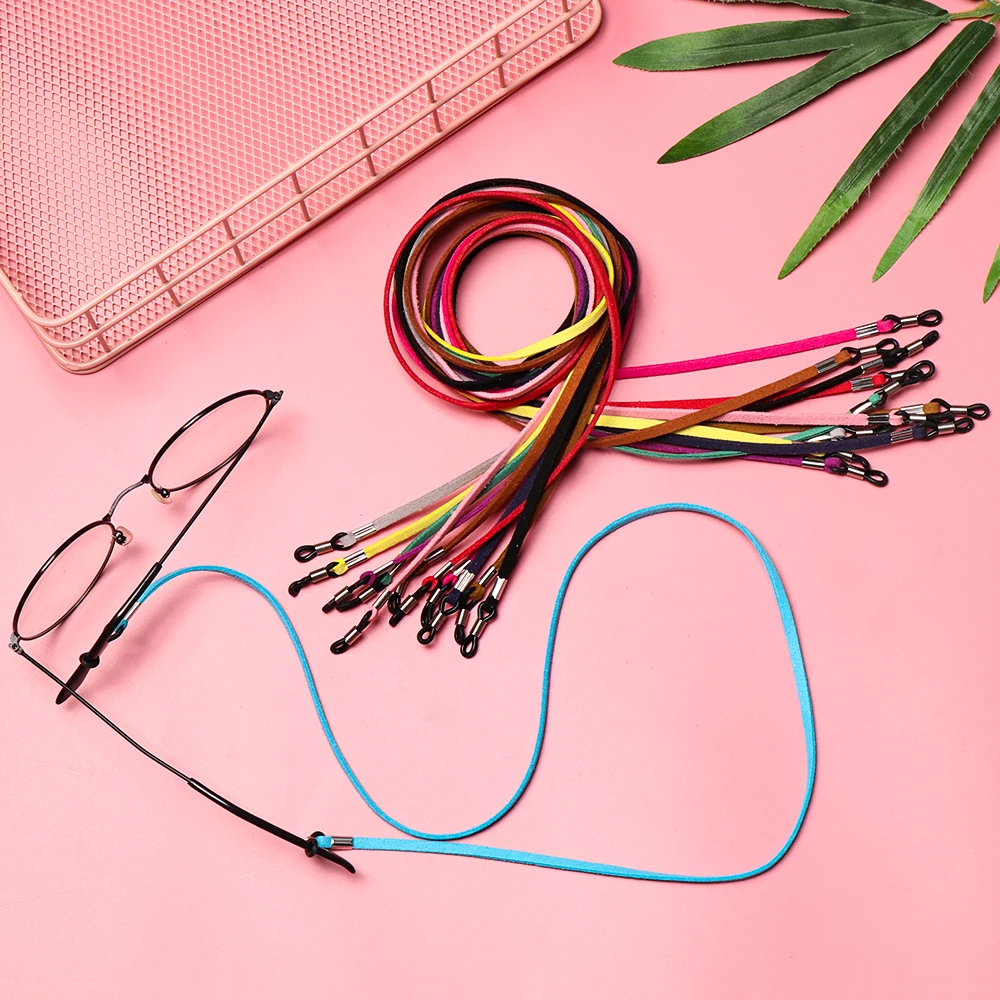 New Leather Glasses Chain Sunglass Strap High Elasticity Eyeglass Cord Holder Necklace Fashion Eye Wear Decoration | Аксессуары для