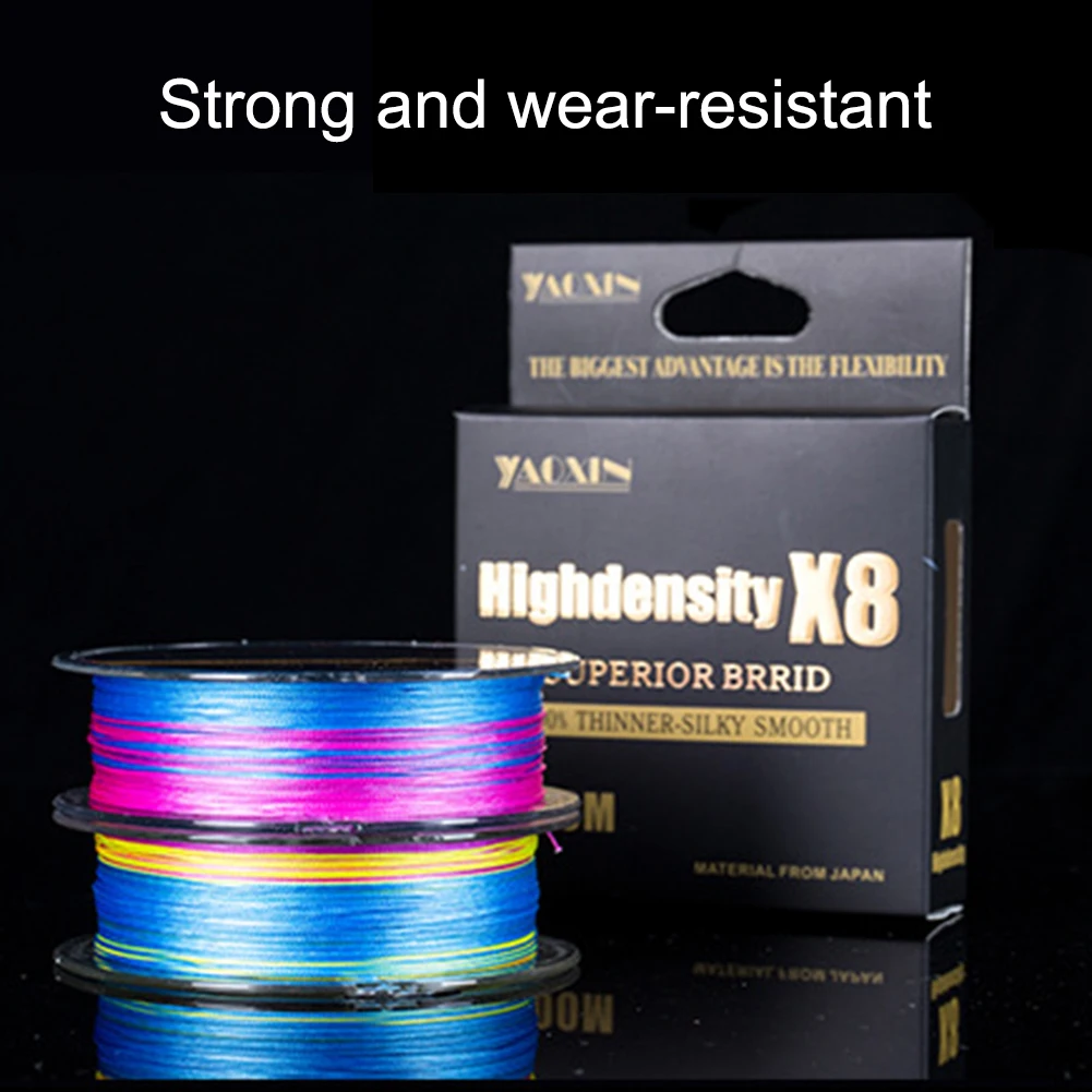 100M Fishing Line 8 Strands Braided PE Tackle 19.8 34.2 52 69.4 87.7LB hilo trenzado pesca tresse pêche braid | Спорт и развлечения