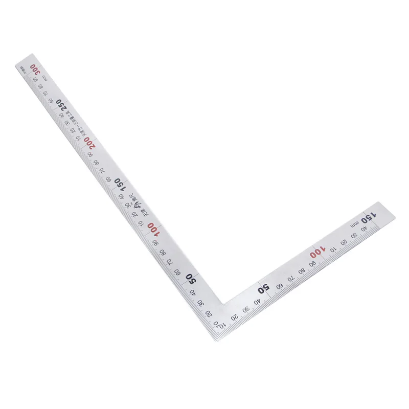 

Stainless Steel 15x30cm 90 Degree Angle Metric Try Mitre Square Ruler Scale