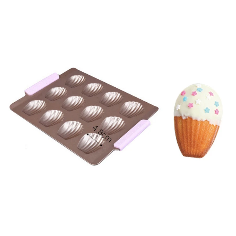 12 чашек мини Маффин раковина Мадлен форма для торта выпечки сковорода с
