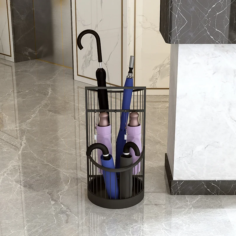 

Umbrella stand for household use in hotel lobby umbrella storage rack for commercial display umbrella bucket