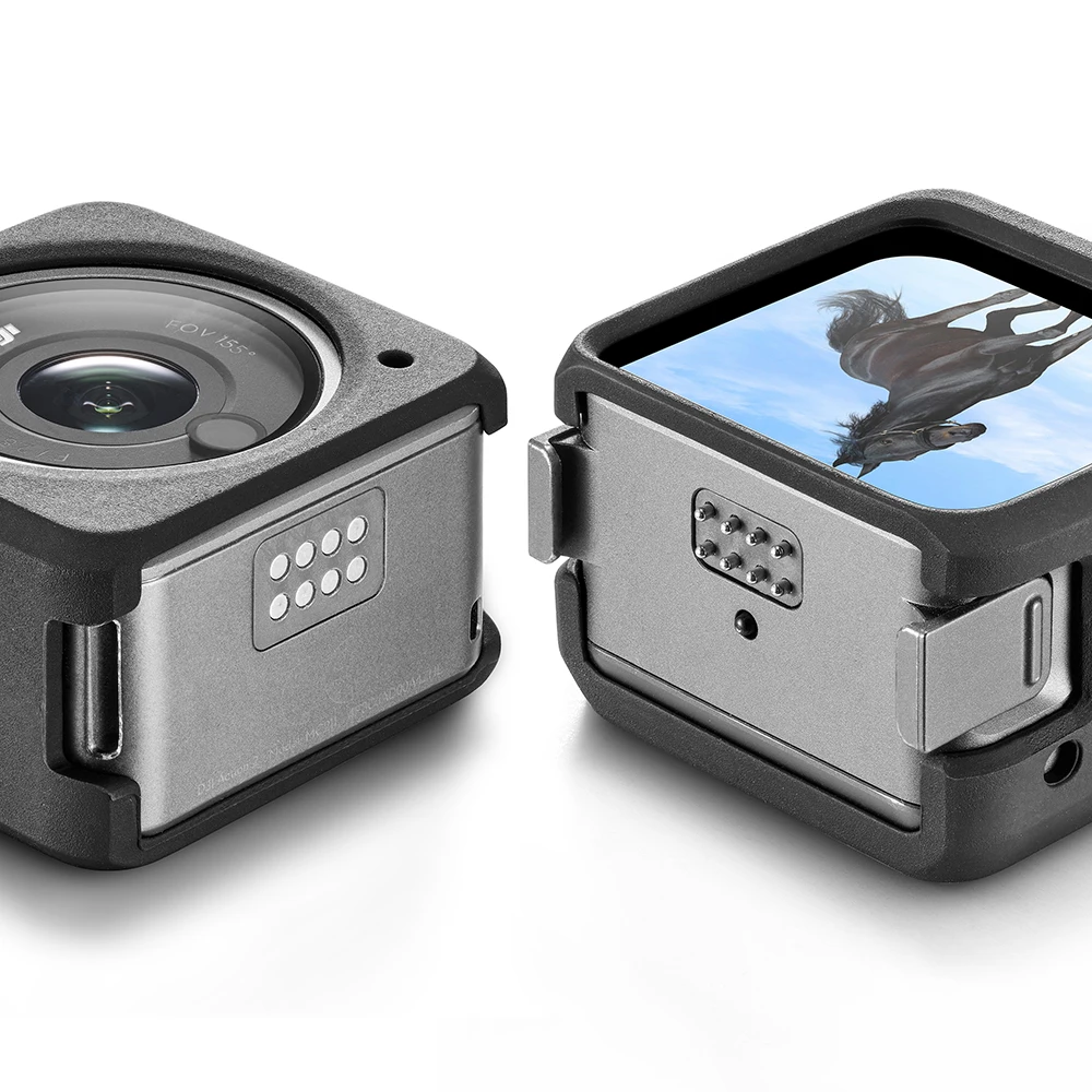 Защитный силиконовый чехол для DJI Action 2 Закаленное стекло Защитная крышка экрана