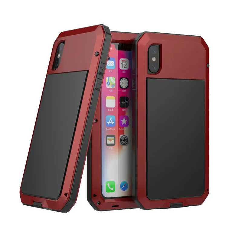 Чехол для Apple iPhone X алюминиевый металлический водонепроницаемый ударопрочный