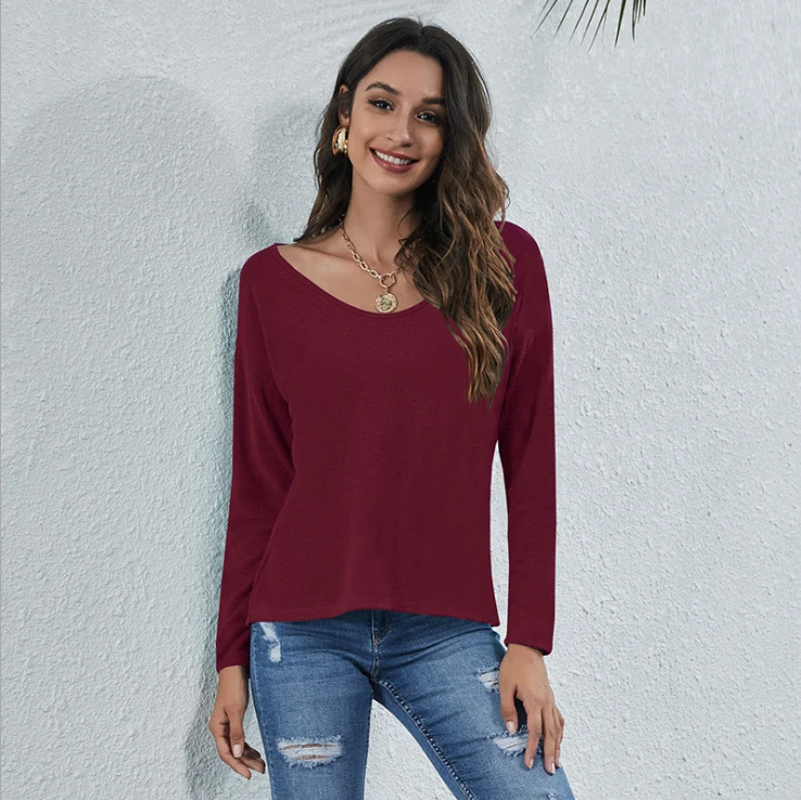 

2021 Women Pit Stripe Casual Loose Solid Colors Shirt Fashion Ladies Top Streetwear