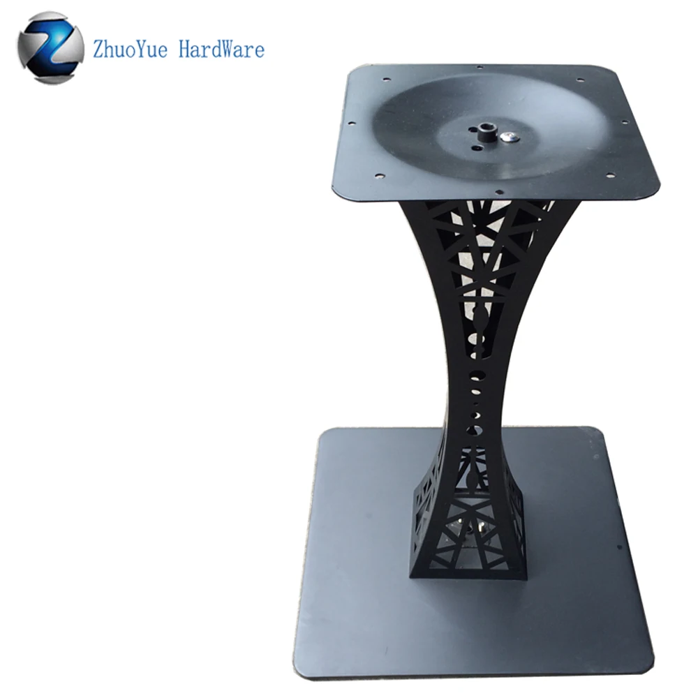 Современные черные кованые железные прямоугольные кофейные Мраморные Подставки