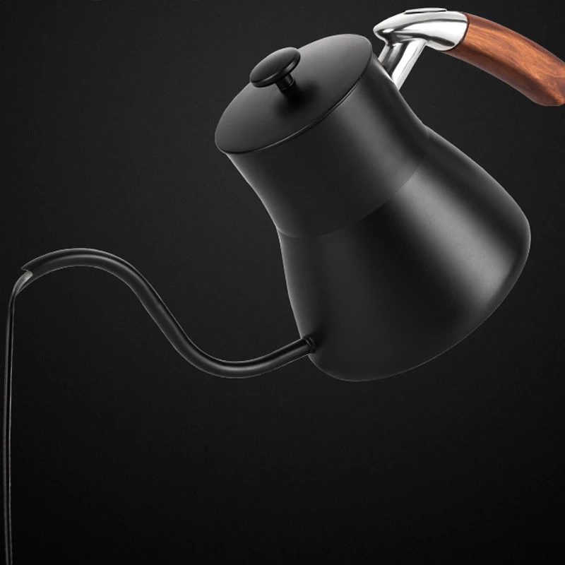 800 мл нержавеющая сталь Монтажный кронштейн ручной Пробивной горшок кофейники с