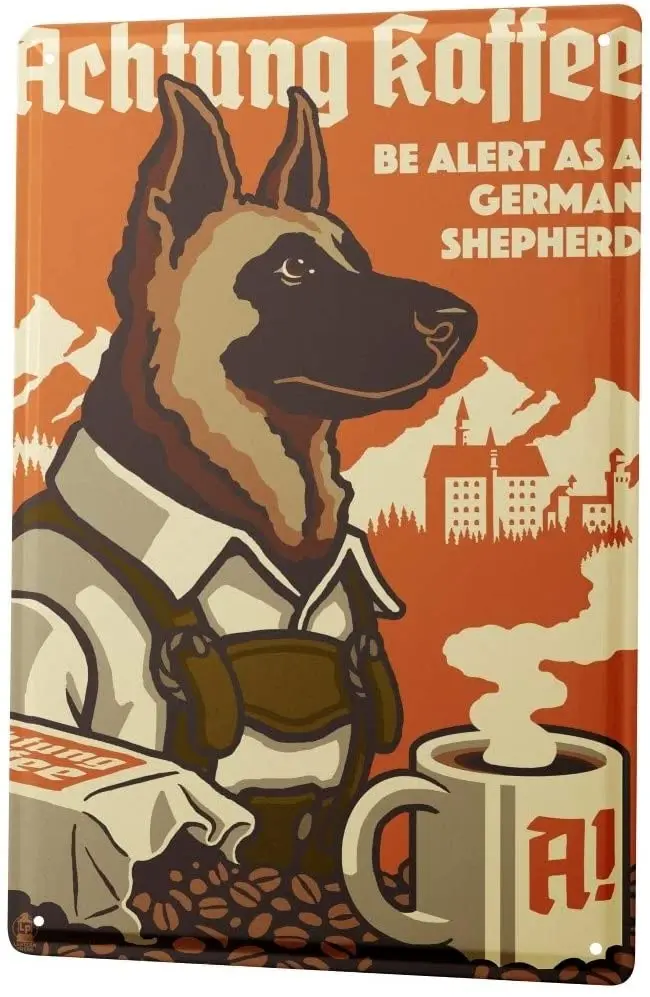 

Оловянная металлическая табличка с 2004 года, декоративная табличка для домашнего декора, декоративная табличка для ветеринарии, немецкой ов...