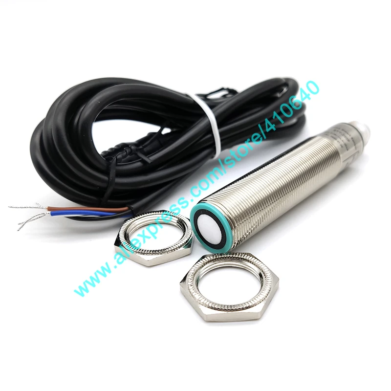 

M18 Ultrasonic Transducer 50mm To 1000mm Range Adjustable 15 To 30V Working Voltage 0 To 10V Signal Output