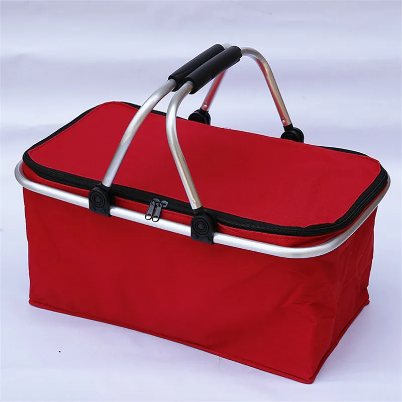 

32L складной набор для пикника и кемпинга, мешки для обеда с изолированная сумка-холодильник Прохладный корзина для хранения корзина сумка к...