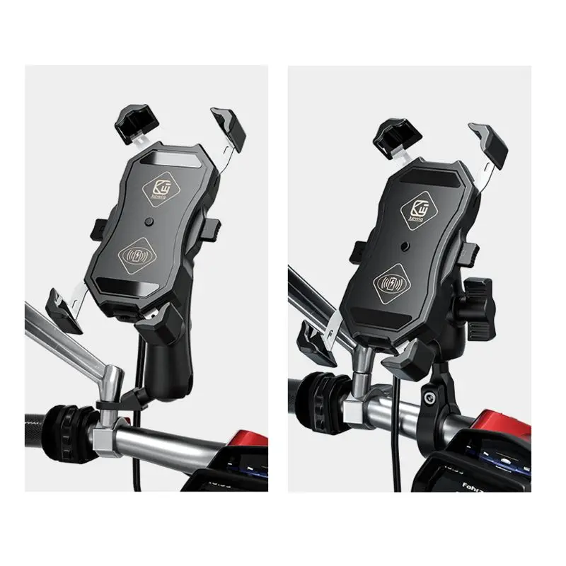 Elevated Version Waterproof 12V Motorcycle QC3.0 USB 15W Qi Wireless Charger Mount Holder Stand for Cellphone Mobile GPS | Мобильные