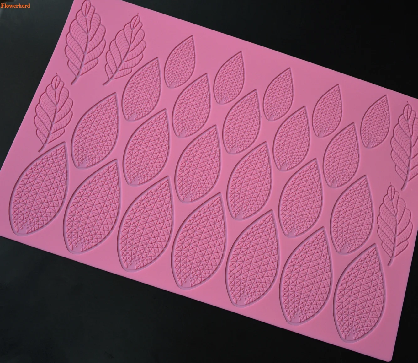 Новинка кружевной коврик большого размера в виде листьев силиконовая форма для