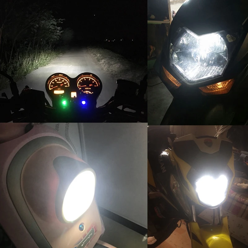 Лампа CNSUNNY светодиодсветодиодный для мотоцикла 1100 лм H4 P43t HS1 BA20D|light moto|light led h4light |
