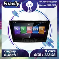 fnavily 8 android 11 car radio for porsche cayman boxster dvd player car video stereos gps navigation video dsp 2008 2013