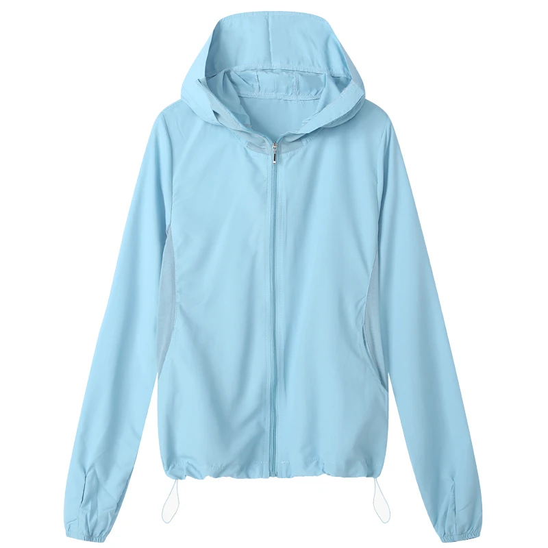 Куртка женская быстросохнущая с капюшоном и защитой от УФ-излучения | Спорт
