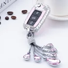 Алмазный чехол для автомобильного ключа, чехол для Volkswagen Golf, Bora, Jetta, POLO, GOLF, Passat, Skoda Octavia, A5, Fabia, SEAT Ibiza, Leon, Tiguan