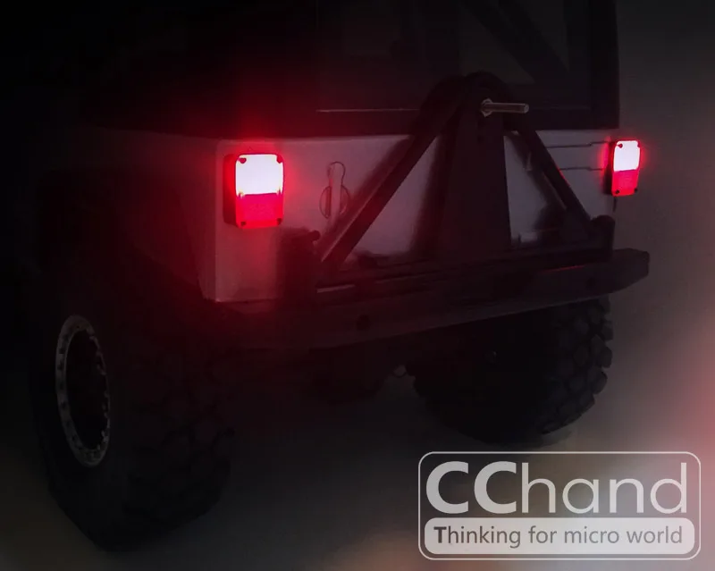 CCHAND задний фонарь без крышки для осевой SCX10 90027/90035 аксессуары Jeep JK части|Детали и