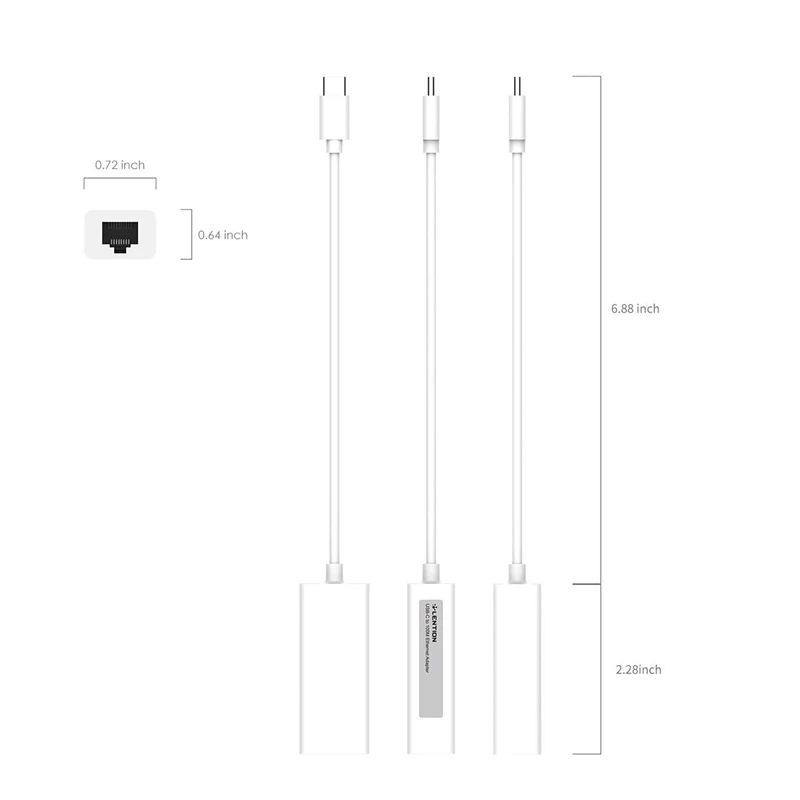 

LENTION CU404 USB C to Fast Ethernet Adapter 10/100M Wired RJ45 LAN Network Converter for 2020-2016 Pro 13/15/16
