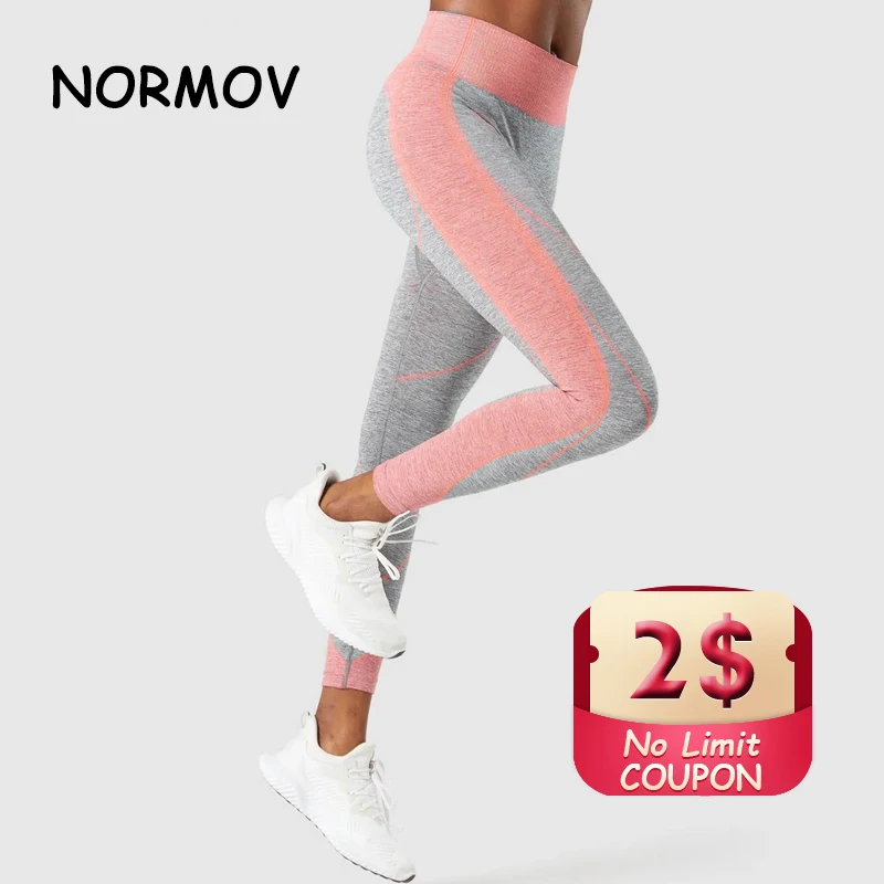 

NORMOV High Waist Leggings Women Seamless Sports Hip Push UP Tights Gym High Elastic Workout Fitness Yoga Booty Lifting Pants