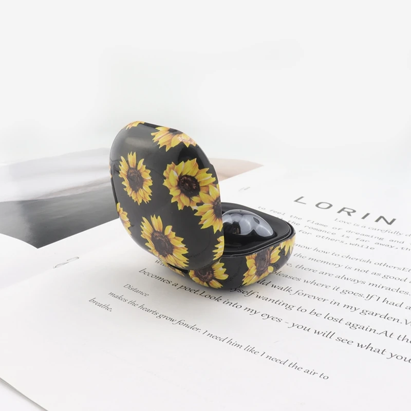 

Hard PC Shell Cover Flowers Protective Case for galaxy-Buds live Earphone R9CB