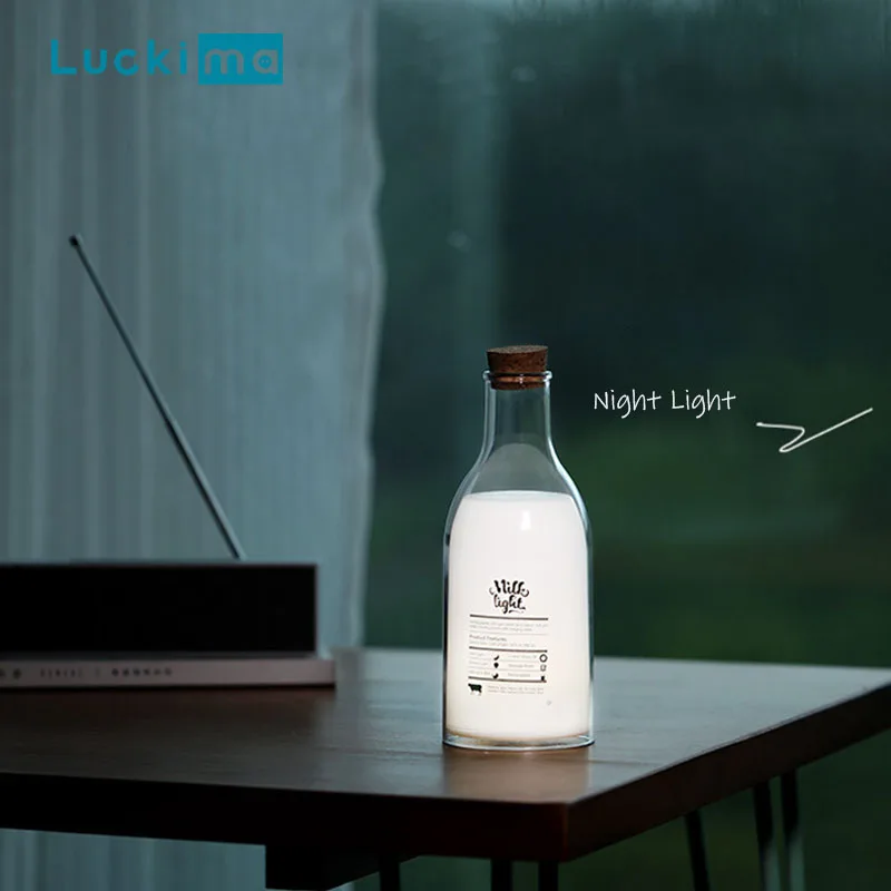 Светодиодный ночсветильник в виде бутылки с функцией сообщений прикроватная