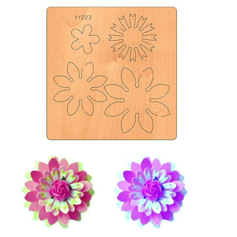 

Wooden die-cutting clipboard craft knife die flower wooden die YY223 is compatible with most manual die cutting