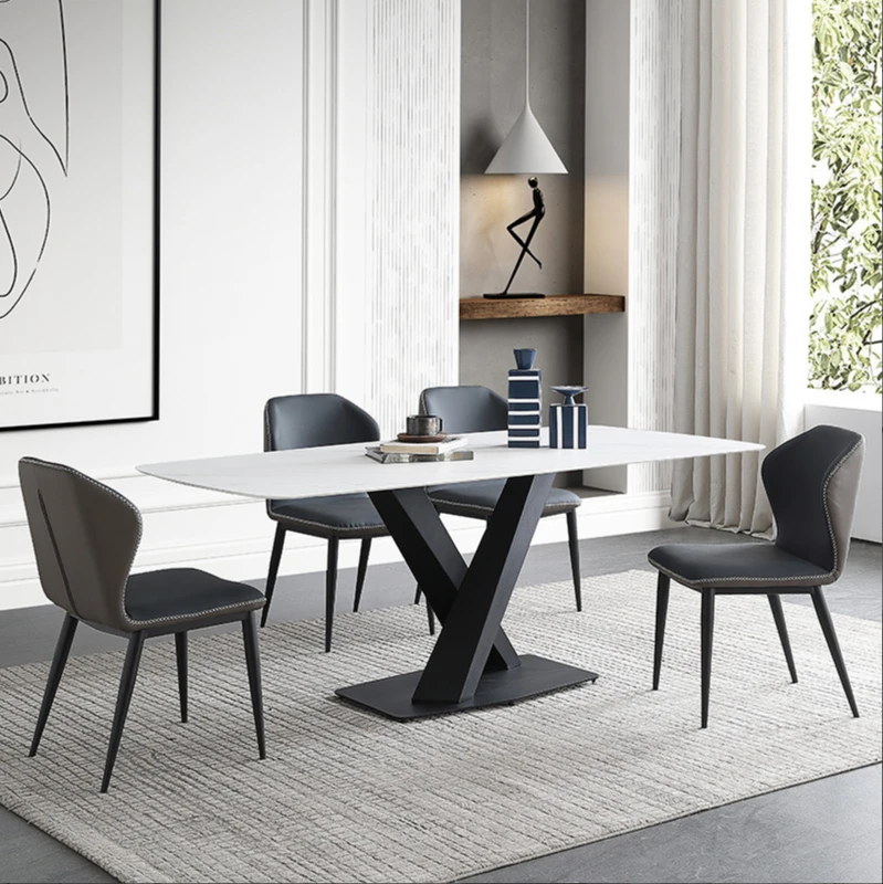 

Modern simple family dining table and table