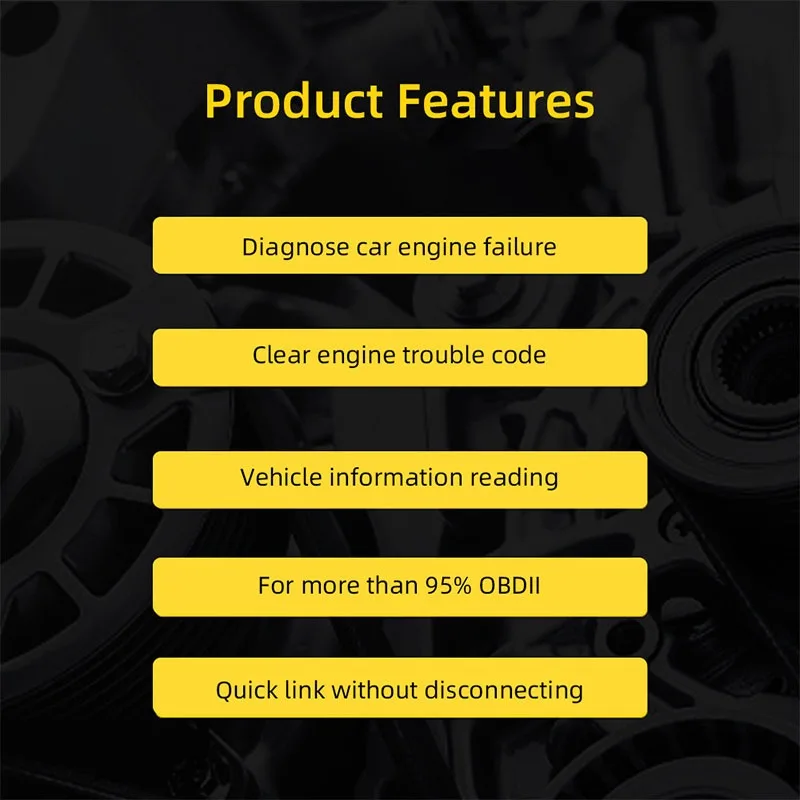 

ELM327 V1.5 OBD2 Scanner Bluetooth 4.0 OBD 2 Car Diagnostic Tool for IOS Android PC ELM 327 Scanner OBDII Reader