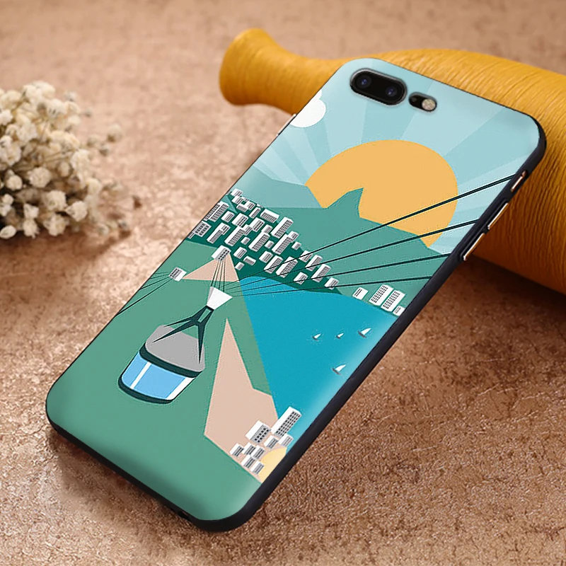 Маленький город или деревню для iPhone 6 6S 7 8 Plus X XS XR Max 5 5S TPU Мягкий защитный чехол