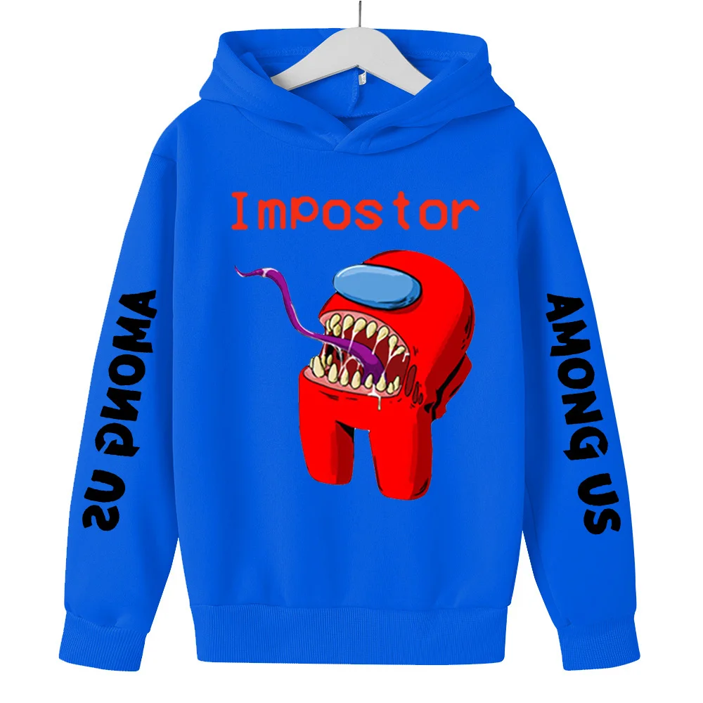 

2021Fun Video Game Among Us Cotton Cotton Teentoodie Girl Cute imposter Boy Clothes Sweatshirt Long Sleeve Toddler Suddera
