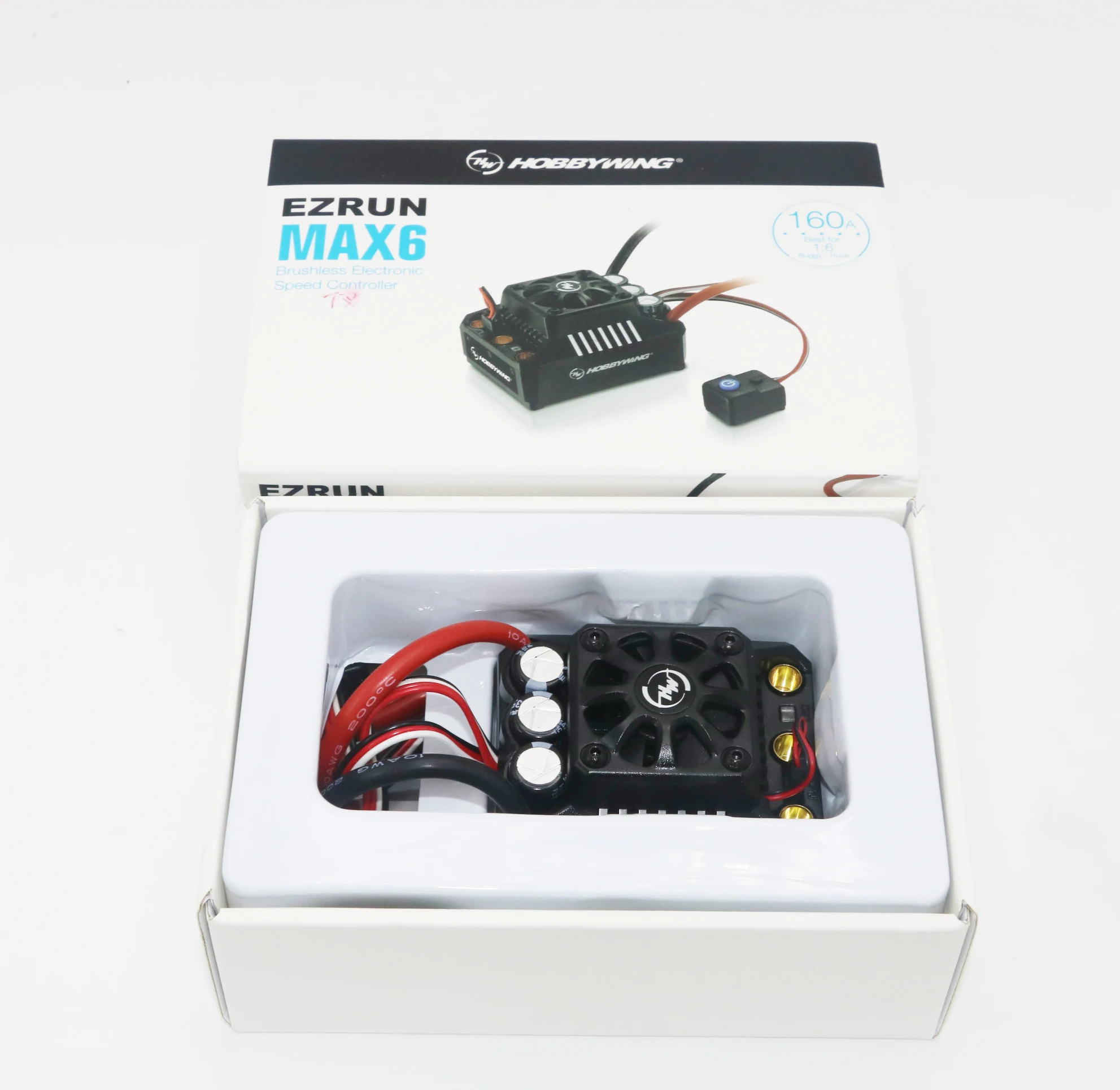 

Hobbywing EzRun Max8 v3 150A Waterproof Brushless ESC T / TRX Plug + 4268 KV2600 Motor +LED Programing for 1/8 RC Car Truck