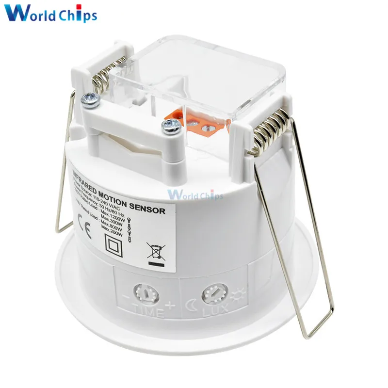 110 В 220 Потолочный инфракрасный датчик движения тела лампа светильник